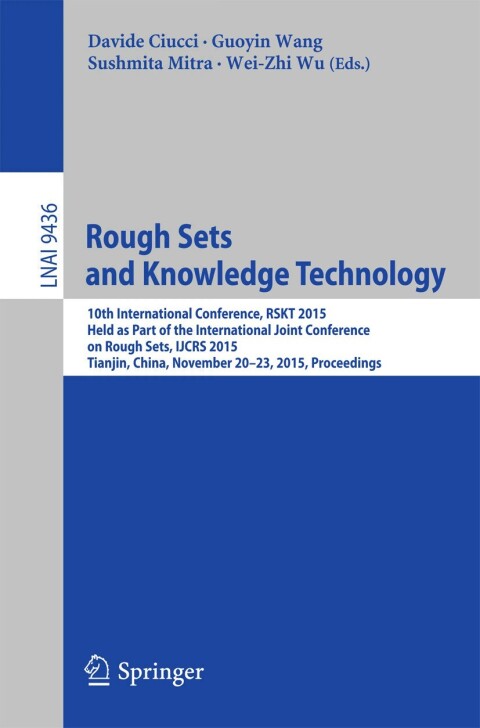 Cover image for book Rough Sets and Knowledge Technology