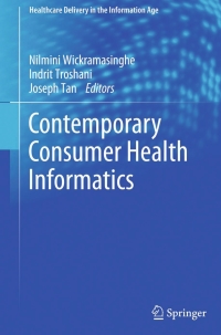 Cover image: Contemporary Consumer Health Informatics 9783319259710