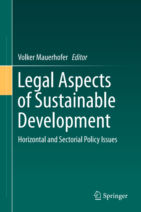 Cover image for book Legal Aspects of Sustainable Development
