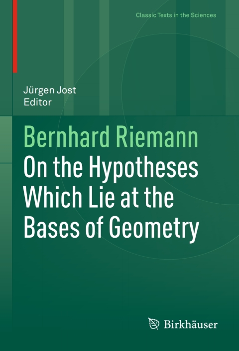 Cover image for book On the Hypotheses Which Lie at the Bases of Geometry