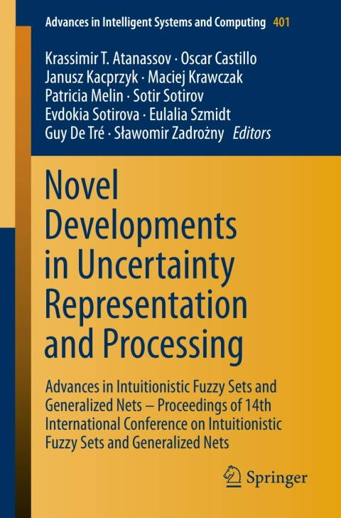 Cover image for book Novel Developments in Uncertainty Representation and Processing