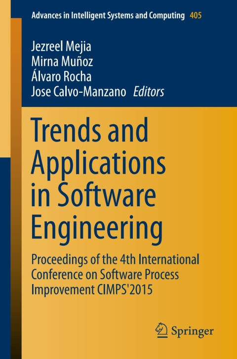 Cover image for book Trends and Applications in Software Engineering