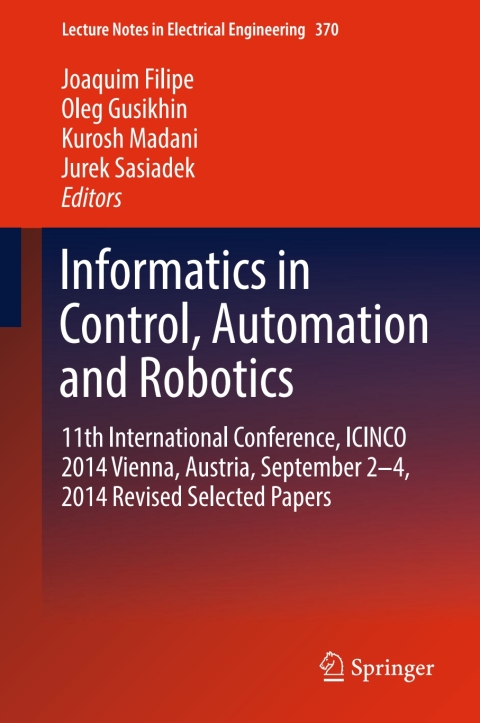 Cover image for book Informatics in Control, Automation and Robotics