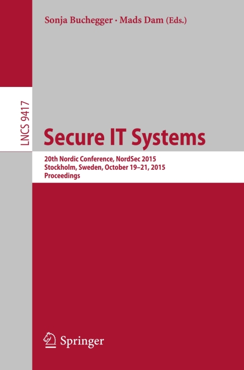 Cover image for book Secure IT Systems