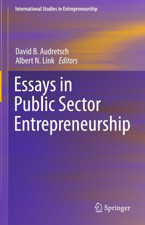 Cover image for book Essays in Public Sector Entrepreneurship