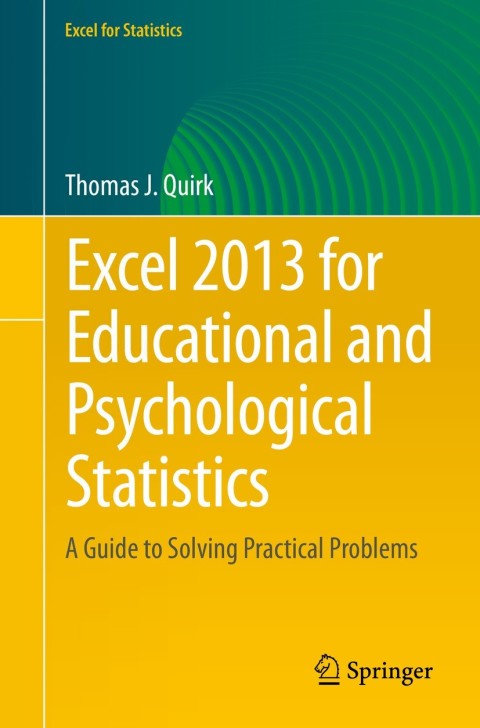 Cover image for book Excel 2013 for Educational and Psychological Statistics