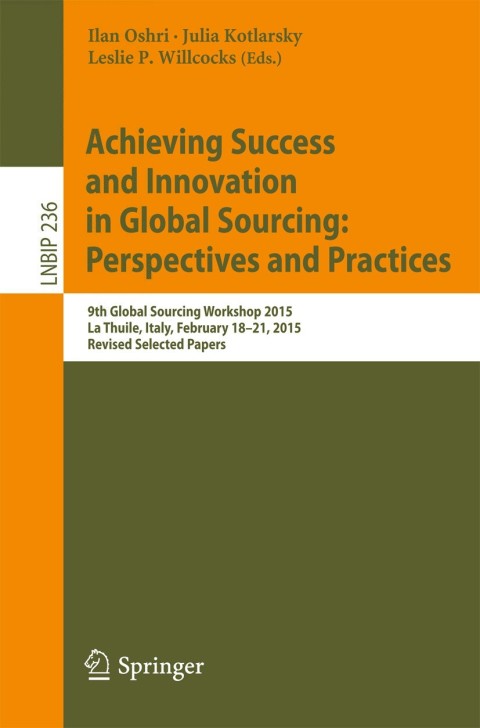 Cover image for book Achieving Success and Innovation in Global Sourcing: Perspectives and Practices
