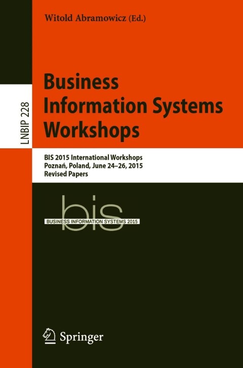 Cover image for book Business Information Systems Workshops