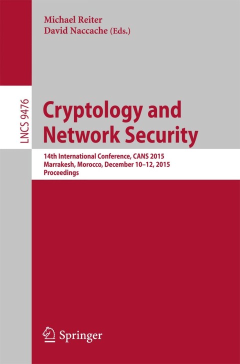 Cover image for book Cryptology and Network Security