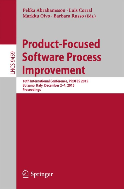 Cover image for book Product-Focused Software Process Improvement