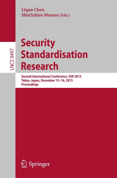 Cover image for book Security Standardisation Research