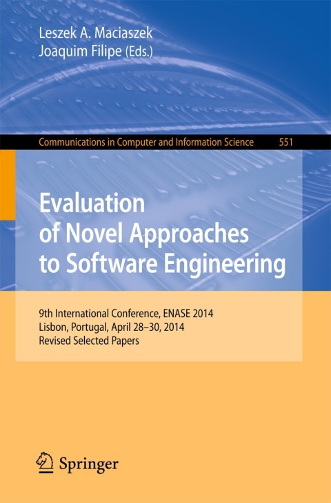 Cover image for book Evaluation of Novel Approaches to Software Engineering