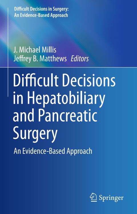 Cover image for book Difficult Decisions in Hepatobiliary and Pancreatic Surgery