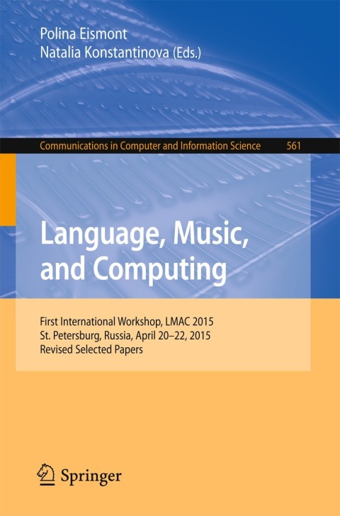 Cover image for book Language, Music, and Computing