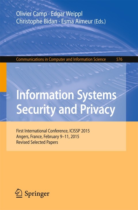 Cover image for book Information Systems Security and Privacy