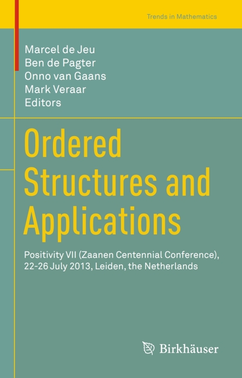 Cover image for book Ordered Structures and Applications