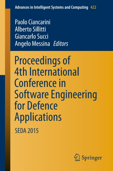 Cover image for book Proceedings of 4th International Conference in Software Engineering for Defence Applications