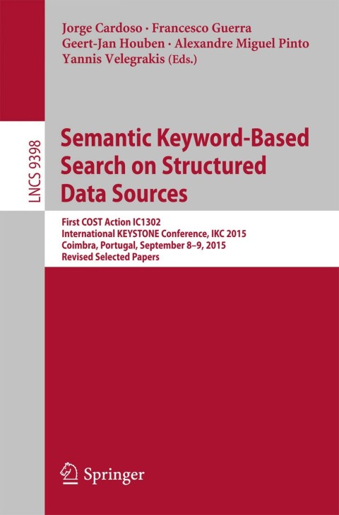 Cover image for book Semantic Keyword-based Search on Structured Data Sources