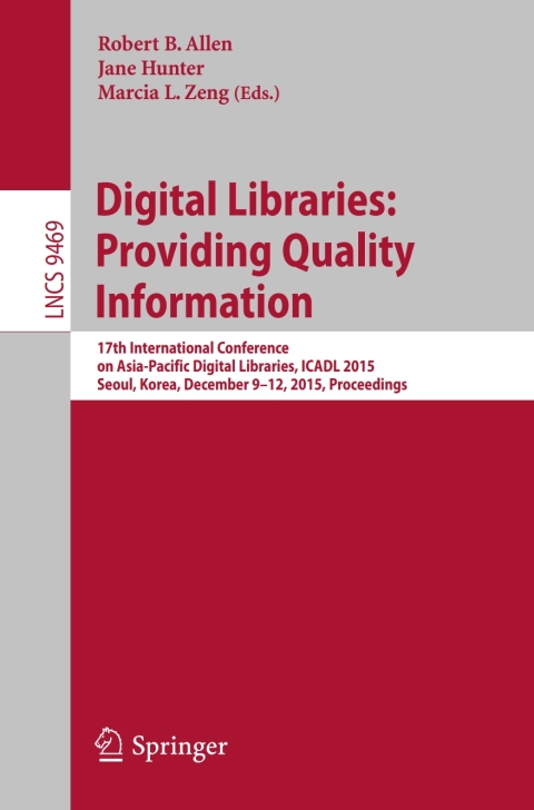 Cover image for book Digital Libraries: Providing Quality Information