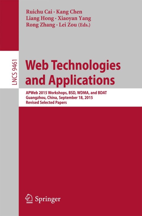 Cover image for book Web Technologies and Applications