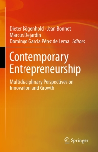 Cover image: Contemporary Entrepreneurship 9783319281322