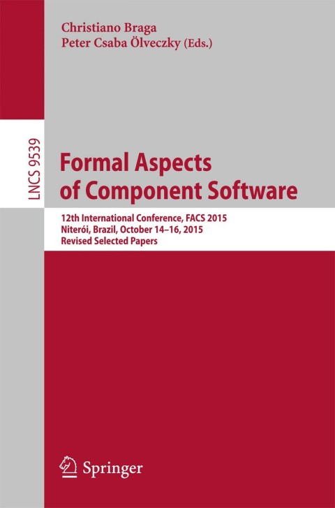 Cover image for book Formal Aspects of Component Software