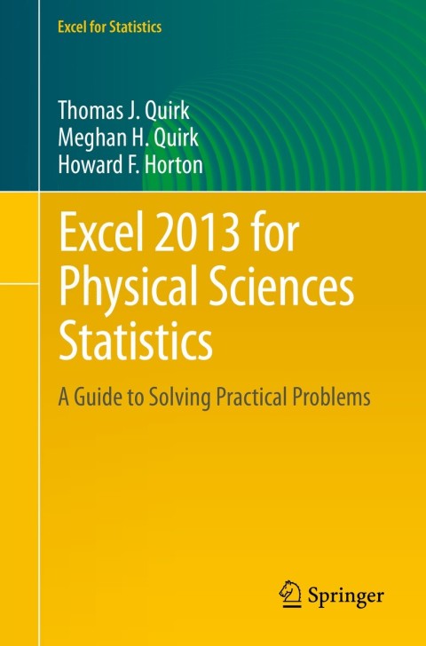 Cover image for book Excel 2013 for Physical Sciences Statistics