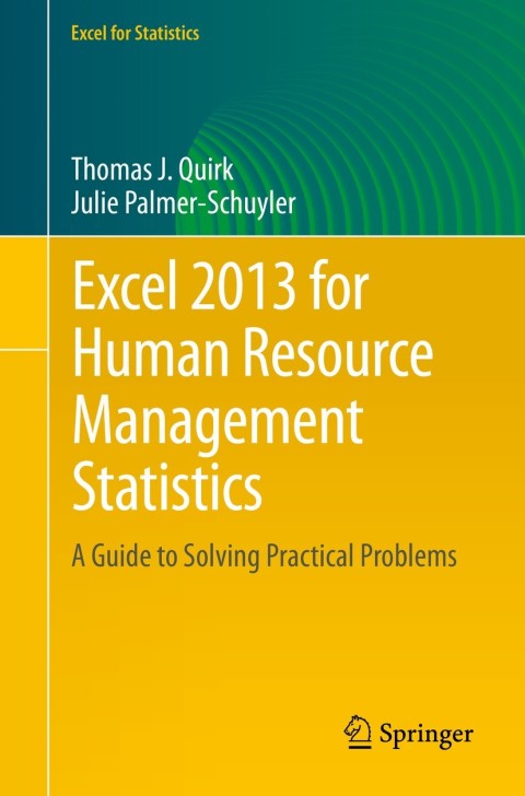 Cover image for book Excel 2013 for Human Resource Management Statistics