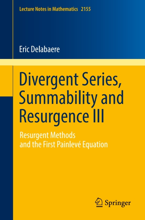 Cover image for book Divergent Series, Summability and Resurgence III