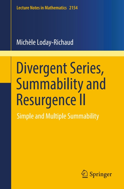 Cover image for book Divergent Series, Summability and Resurgence II