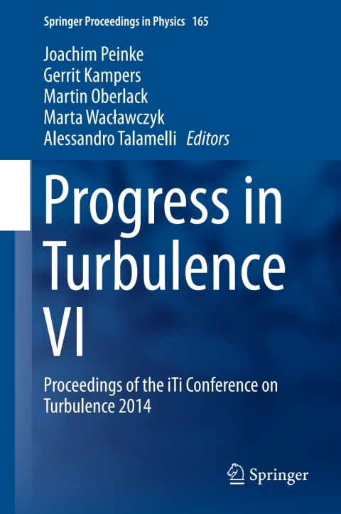 Cover image for book Progress in Turbulence VI