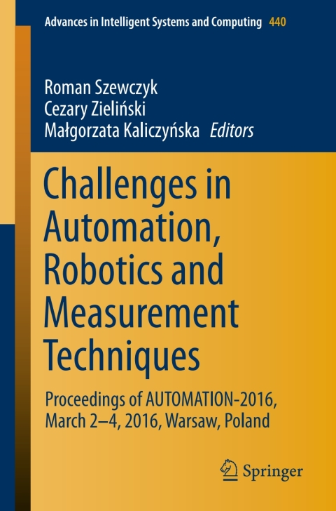 Cover image for book Challenges in Automation, Robotics and Measurement Techniques