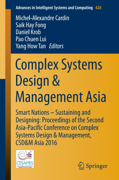 Cover image for book Complex Systems Design & Management Asia