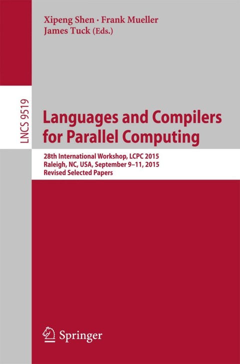 Cover image for book Languages and Compilers for Parallel Computing