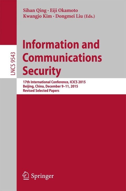 Cover image for book Information and Communications Security
