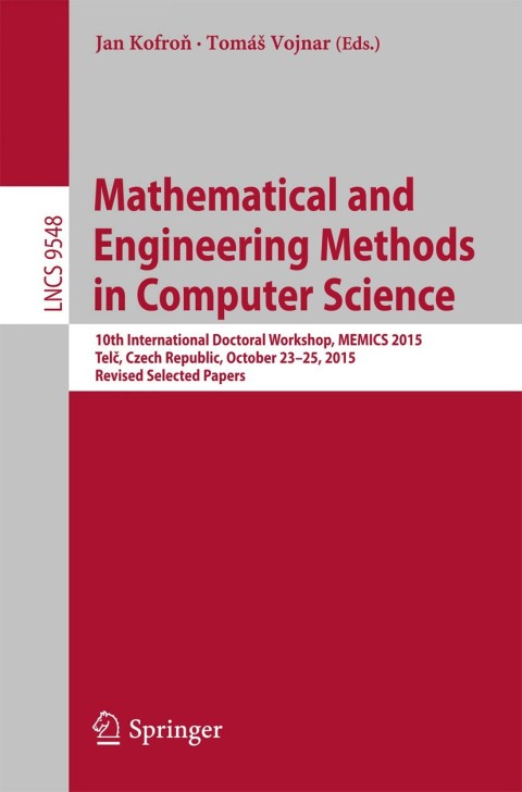 Cover image for book Mathematical and Engineering Methods in Computer Science