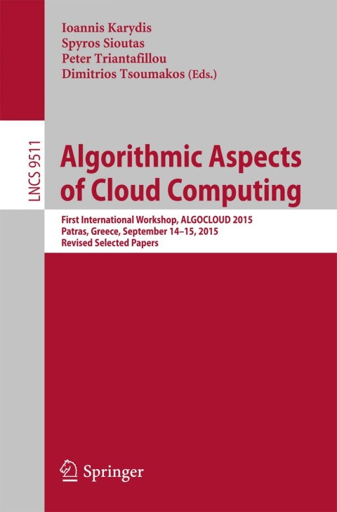 Cover image for book Algorithmic Aspects of Cloud Computing