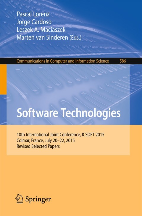 Cover image for book Software Technologies