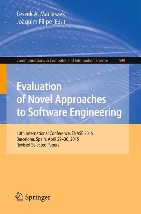 Cover image for book Evaluation of Novel Approaches to Software Engineering