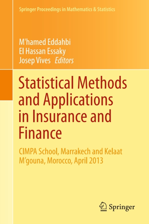 Cover image for book Statistical Methods and Applications in Insurance and Finance