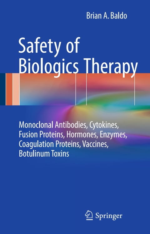Cover image for book Safety of Biologics Therapy