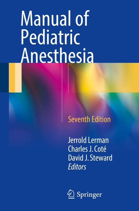 Cover image for book Manual of Pediatric Anesthesia