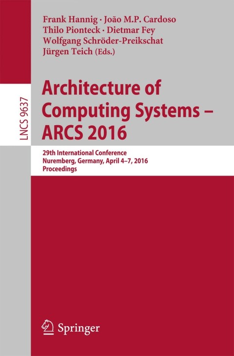 Cover image for book Architecture of Computing Systems -- ARCS 2016
