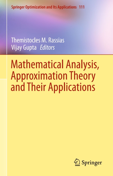 Cover image for book Mathematical Analysis, Approximation Theory and Their Applications