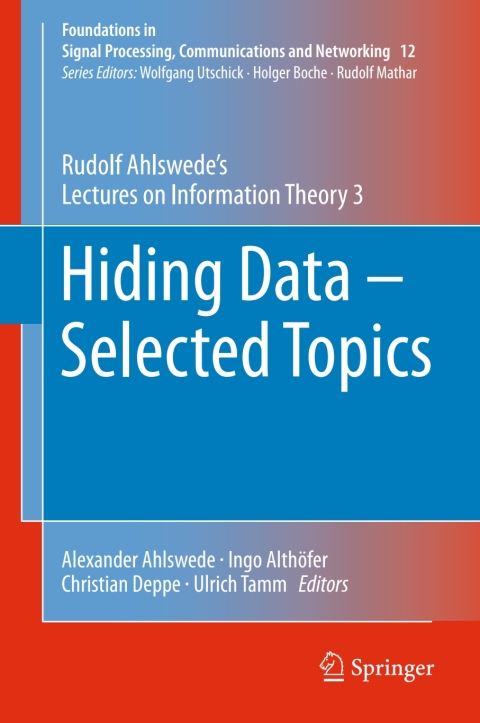 Cover image for book Hiding Data - Selected Topics
