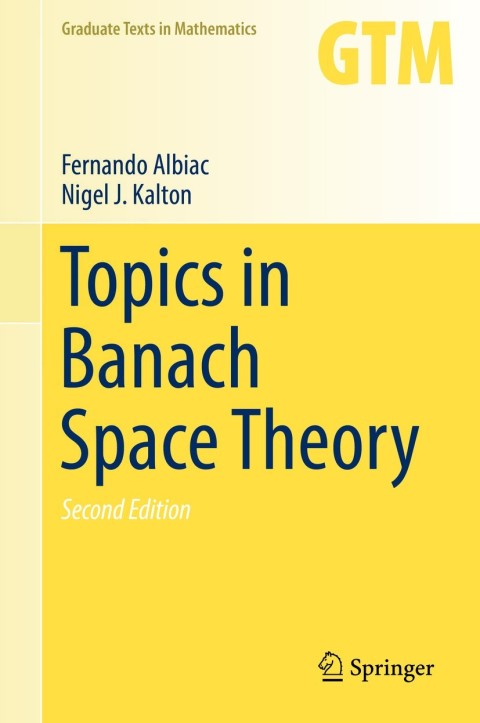 Cover image for book Topics in Banach Space Theory