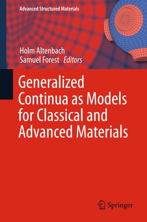 Cover image for book Generalized Continua as Models for Classical and Advanced Materials