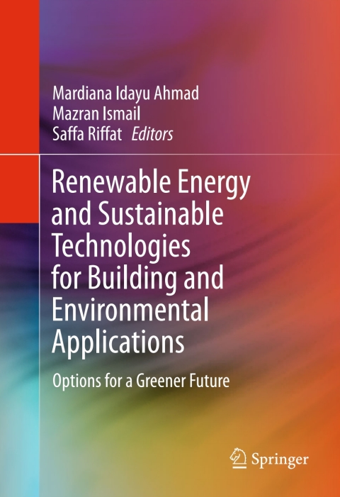 Cover image for book Renewable Energy and Sustainable Technologies for Building and Environmental Applications