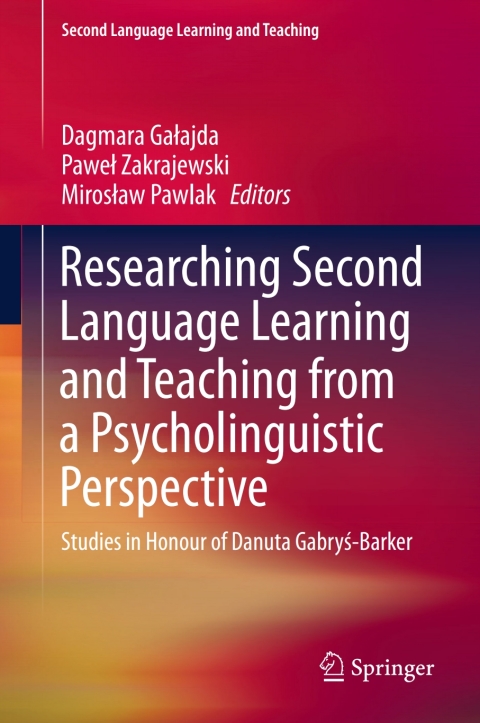 Cover image for book Researching Second Language Learning and Teaching from a Psycholinguistic Perspective