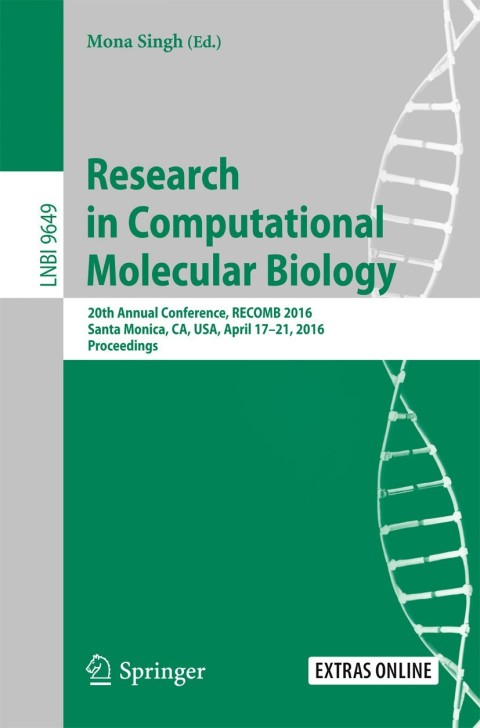 Cover image for book Research in Computational Molecular Biology
